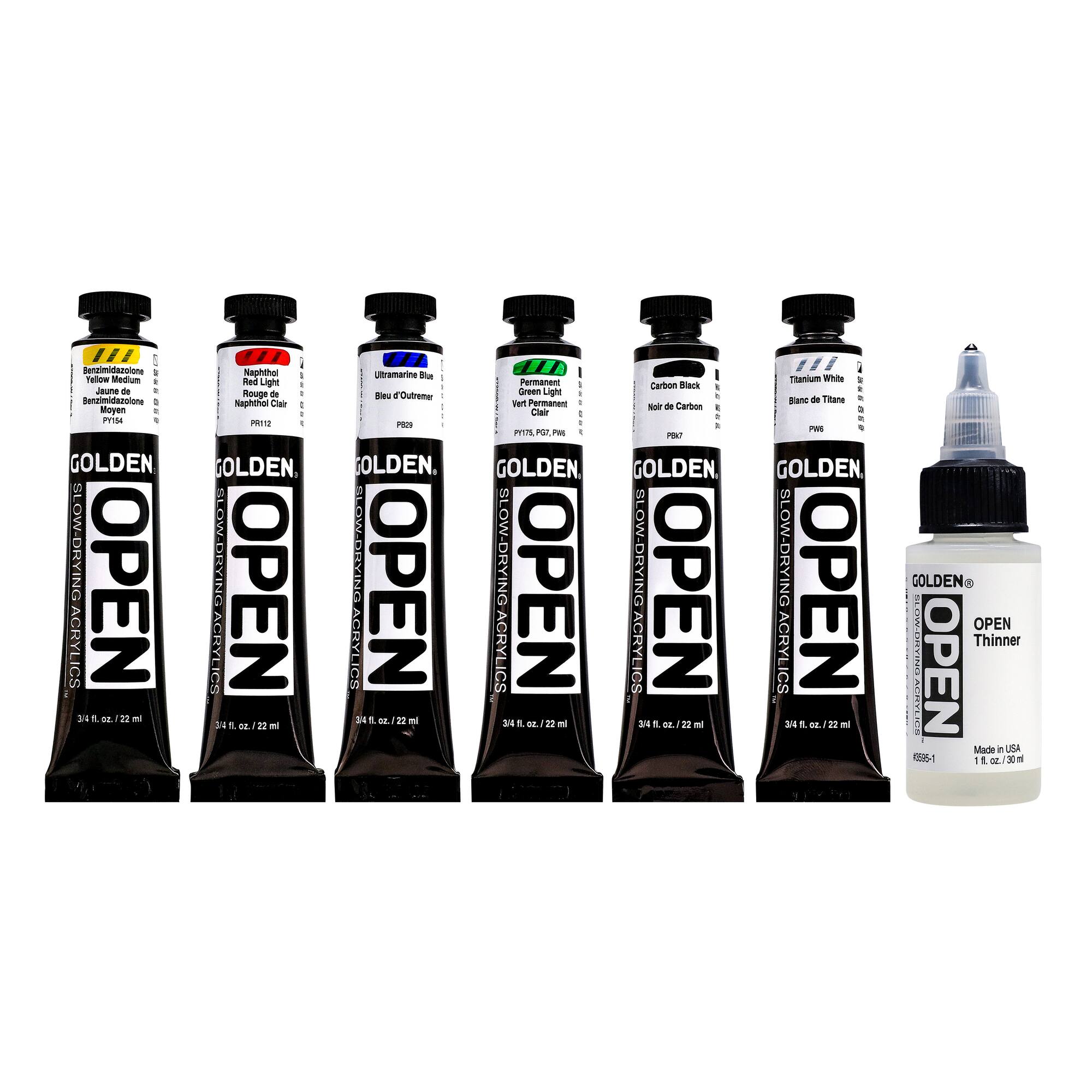 Golden® OPEN Slow-Drying Acrylics Intro Set